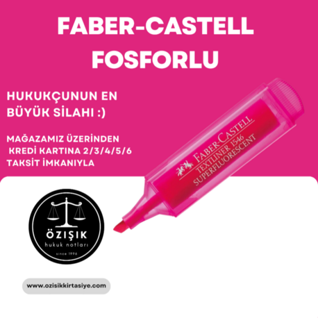 FABER-CASTELL FOSFORLU (PEMBE) 