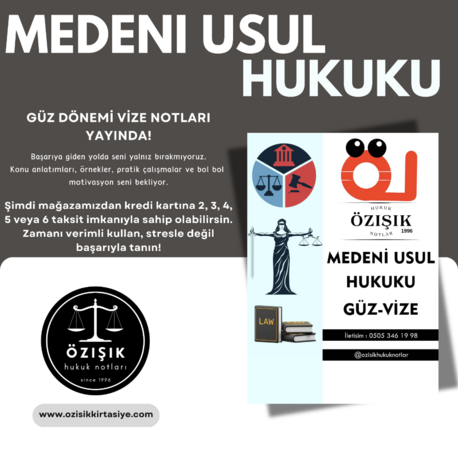 MEDENİ ( USUL ) HUKUKU / VİZE / GÜZ DÖNEMİ