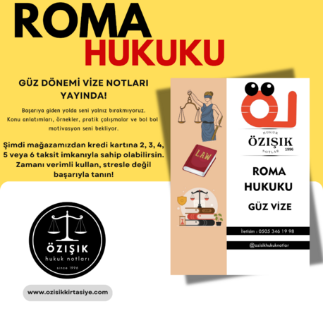 ROMA HUKUKU- GÜZ DÖNEMİ.VİZE.(A) CLASS
