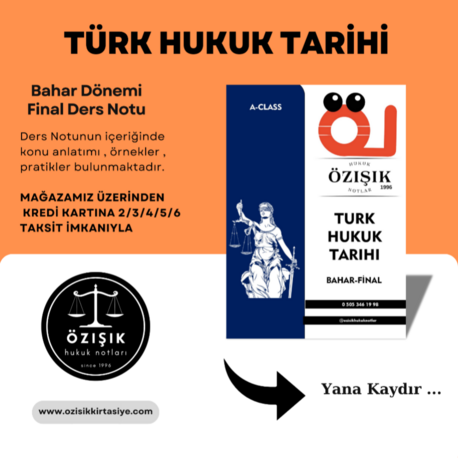 TÜRK-HUKUK TARİHİ / FİNAL / BAHAR DÖNEMİ.(A).CLASS