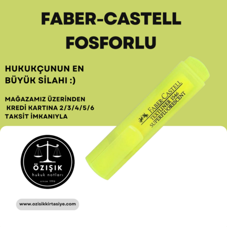 FABER-CASTELL FOSFORLU (SARI)