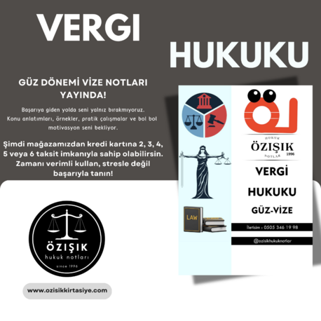 VERGİ HUKUKU-(GÜZ) DÖNEMİ.VİZE