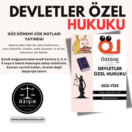 DEVLETLER ÖZEL HUKUKU / VİZE / GÜZ DÖNEMİ
