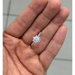 gümüş prenses Yüzük silver 