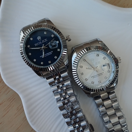 lacivert kadran rolex kadın saat ve bileklik