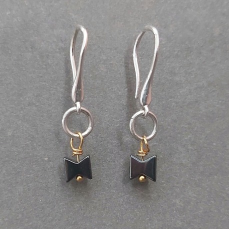 Tiny Black Earrings