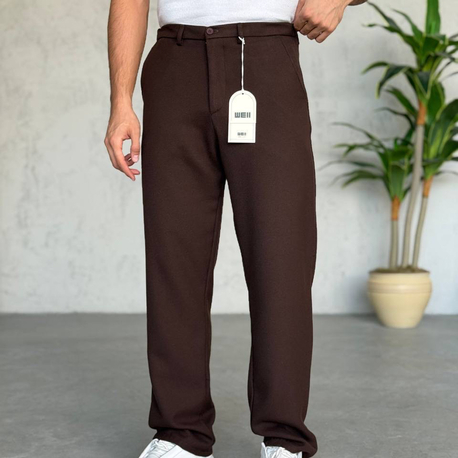 Yün Pamuk Baggy Kalıp Pantolon