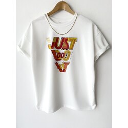 Jusdoit Baskılı Oversize Tshirt 