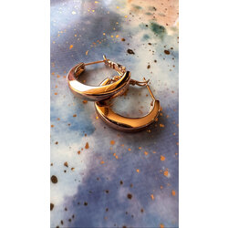 C model gold halka küpe