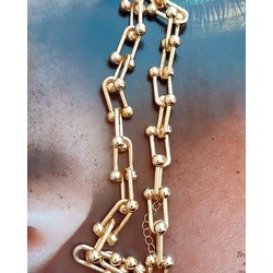 Kalın gold tiffany kolye