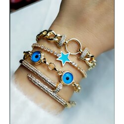 Gold nazar bileklik