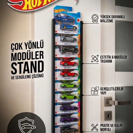 Hotwheels Premium Duvar Standı