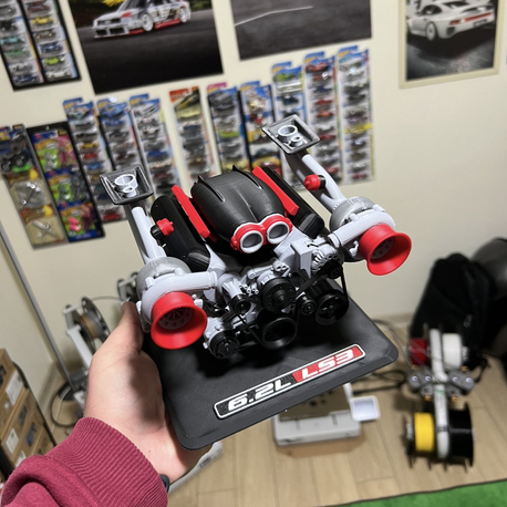 ❌LS3 6.2L Motor 3D Baskı❌