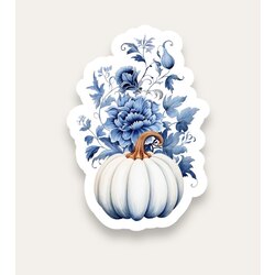 Blue Pumpkin Tekli Sticker