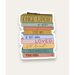 Once Upon a Time Book Tekli Sticker