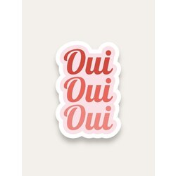 Oui Oui Oui Tekli Sticker
