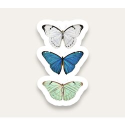3 Butterfly Tekli Sticker