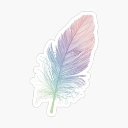 Feather Tekli Sticker
