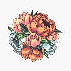 Flowers Tekli Sticker