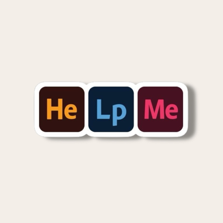 Help me Tekli Sticker 