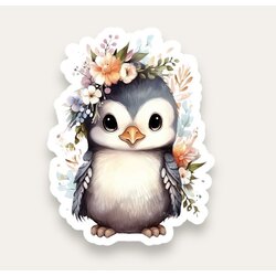 Cute Penguin Tekli Sticker