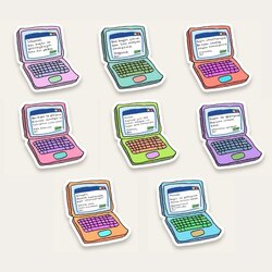 Bugün İşe Gelemiyorum Tekli Sticker Seti