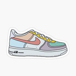 Nike Air Shoes Tekli Sticker