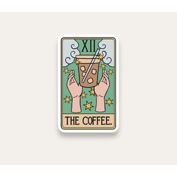 The Coffee Tarot Card Tekli Sticker