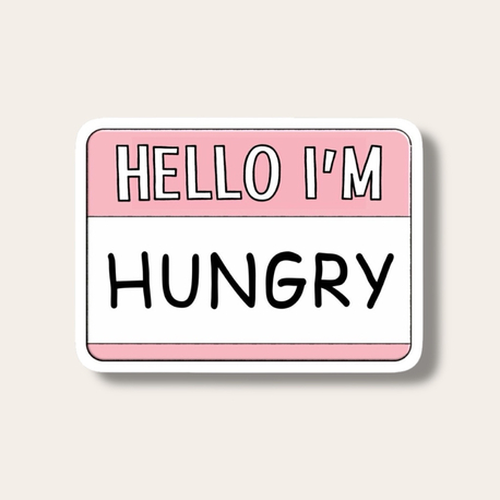 Hello I’m Hungry Tekli Sticker