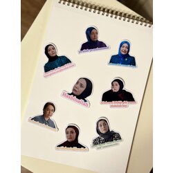 Kızılcık Şerbeti Pembe Ünal Sticker Seti