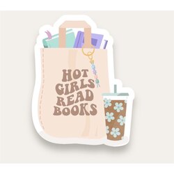Hot Girls Read Books Tekli Sticker