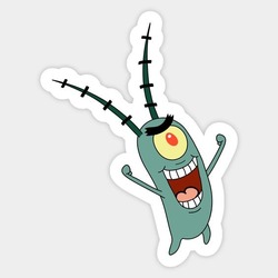 Plankton Tekli Sticker