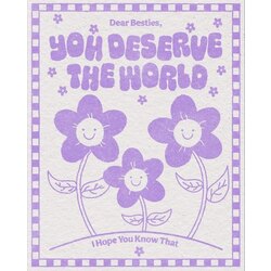 You deserve the world Tekli Sticker