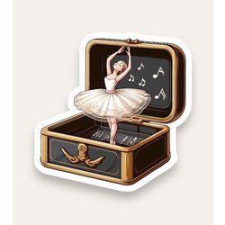 Music Box Tekli Sticker