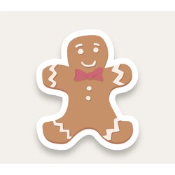 Gingerbread Tekli Sticker