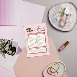 Daily Schedule A5 Notepad