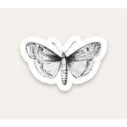 Vintage Butterfly Tekli Sticker