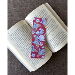 Red Theme Koi Fish Kitap Ayracı