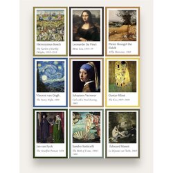 Art History Sticker Seti (9 adet)