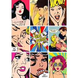 Pop Art Sticker Seti (9 adet)
