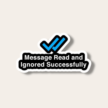 Message read and ignored successfully Tekli Sticker 