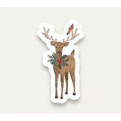 Christmas Deer Tekli Sticker
