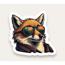 Cool Fox Tekli Sticker