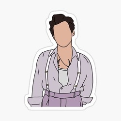 Harry Styles Tekli Sticker