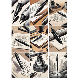 Ink Sticker Seti (9 adet)