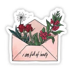 I am Full Of Beauty Tekli Sticker