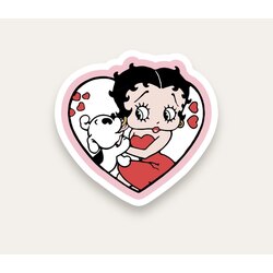Betty Boop with Puppy Tekli Sticker 