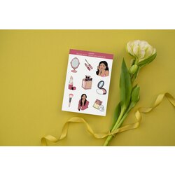 Wake up and Makeup Sticker Pack