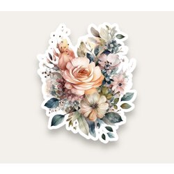 Orange Rose Tekli Sticker