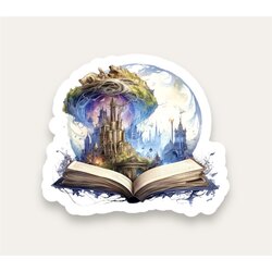 Magic Land Book Tekli Sticker
